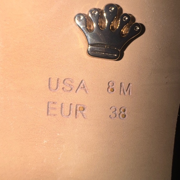 Nina Black and White Open-Toe Heeled Boots - Picture 6 of 8